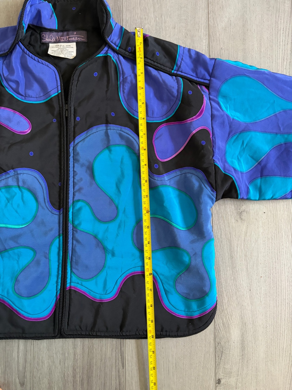 Vintage Sheila Martineau 100% Silk Jacket | Made in Canada | Wearable Art - Picture 9 of 12